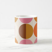 Retro-60er - 70er mit Regenbogensonne Kaffeetasse (Mittel)