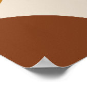 Retro-60er - 70er mit Regenbogensonne Poster (Ecke)