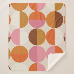 Retro-60er - 70er mit Regenbogensonne Sherpadecke