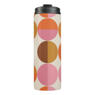 Retro-60er - 70er mit Regenbogensonne Thermosbecher