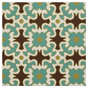 Retro 60er 70er Mod-Muster Stoff