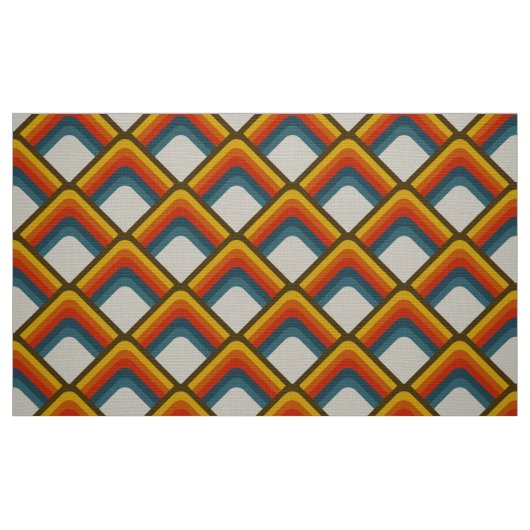 Retro 60er 70er Mod Stoff (Fat Quarter (45,7 x 55,9 cm))