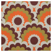 Retro 60er 70er Mod Stoff Scallop (Muster)