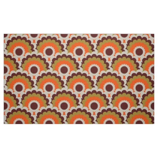 Retro 60er 70er Mod Stoff Scallop (Fat Quarter (45,7 x 55,9 cm))