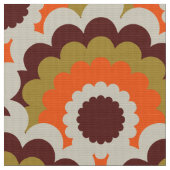 Retro 60er 70er Mod Stoff Scallop (Nahaufnahme)