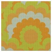 Retro 60er 70er Mod Stoff Scallop Muster (Nahaufnahme)