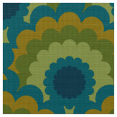 Retro 60er 70er Mod Stoff Scallop Muster (Nahaufnahme)