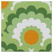 Retro 60er 70er Mod Stoff Scallop Muster (Nahaufnahme)