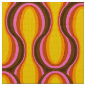 Retro-60er-70er-Muster Stoff (Nahaufnahme)