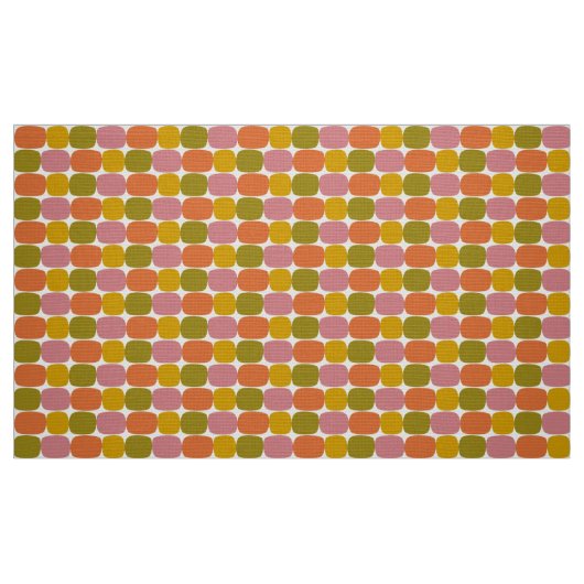 Retro-60er-70er-Muster Stoff (Fat Quarter (45,7 x 55,9 cm))