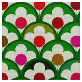 Retro-60er-70er-Muster Stoff (Nahaufnahme)