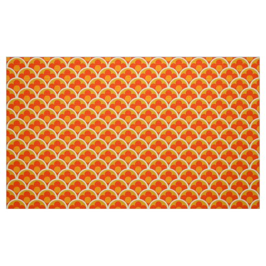 Retro-60er-70er-Muster Stoff (Fat Quarter (45,7 x 55,9 cm))