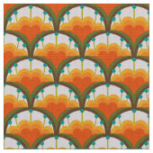 Retro-60er-70er-Muster Stoff (Nahaufnahme)