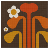 Retro-60er-70er-Muster Stoff (Nahaufnahme)