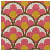 Retro-60er-70er-Muster Stoff (Nahaufnahme)