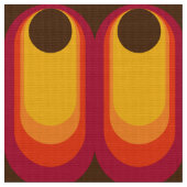 Retro-60er-70er-Muster Stoff (Nahaufnahme)