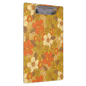Retro 60er/70er Orange/Olive Green Floral Klemmbrett (Rechts)