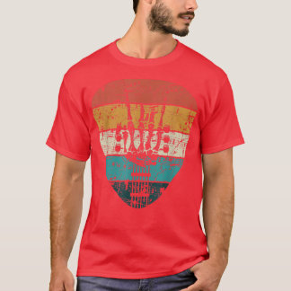 Retro 60er 70er Rock und Roll Skeleton Gitarrenmus T-Shirt