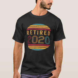 Retro 60er 70er Ruhestand 2020 Pensionierung Män T-Shirt