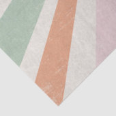 Retro 60er 70er Sunburst Streifen Rosa Minze Gold Seidenpapier (Ausschnitt)