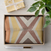 Retro 60er 70er Sunburst Striptes geometrisches Mu Seidenpapier (Geschenk)