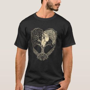 Retro 60er 70er Vibes Mandala Baum Leben Tattoo-St T-Shirt