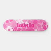 Retro 60er 70er Y2K Ästhetisch floral Personalisie Skateboard (Horizontal)