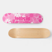 Retro 60er 70er Y2K Ästhetisch floral Personalisie Skateboard (Horizontal)