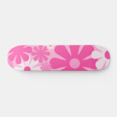 Retro 60er 70er Y2K Ästhetisches Blumenmuster in R Skateboard (Horizontal)
