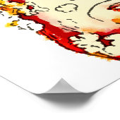 Retro 60er Babe Poster (Ecke)