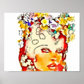 Retro 60er Babe Poster (Vorne)