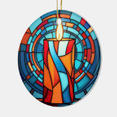 Retro 60er Candle Keramik Ornament (Links)