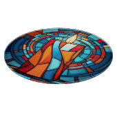 Retro 60er Christmas Candle Schneidebrett (Ecke)