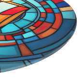 Retro 60er Christmas Candle Schneidebrett (Ecke)