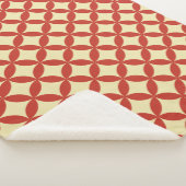 Retro-60er-Design rot Sherpadecke (3/4)