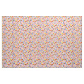 Retro 60er floral - dunkle Blume in rosa, orange Stoff (Yard (91,4 cm))