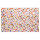 Retro 60er floral - dunkle Blume in rosa, orange Stoff (Fat Quarter (45,7 x 55,9 cm))
