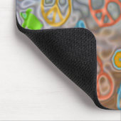 Retro 60er Friedlich Ocean Life Apparel Geschenke Mousepad (Ecke)