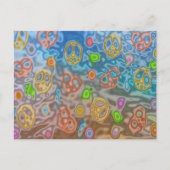 Retro 60er Friedlich Ocean Life Apparel Geschenke Postkarte (Vorderseite)