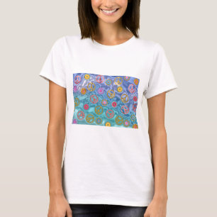 Retro 60er Friedlich Ocean Waves Apparel Geschenke T-Shirt