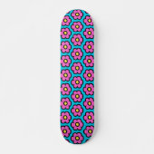 Retro 60er Groovy Blume Muster Blume Skateboard (Vorne)