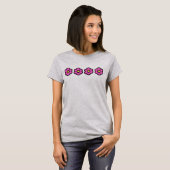 Retro 60er Groovy Blume Muster Blume T-Shirt (Vorne ganz)