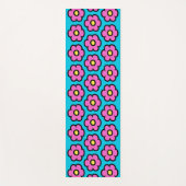 Retro 60er Groovy Blume Muster Blume Yogamatte (Vorderseite)
