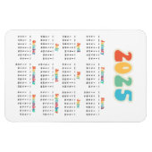 Retro 60er Hippie 2023 Magnet (Horizontal)