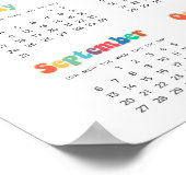 Retro 60er Hippie 2025 Foto Poster (Ecke)