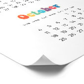 Retro 60er Hippie 2025 Poster (Ecke)