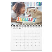 Retro 60er Hippie Fun Family Foto 2025 Kalender (Jan 2026)