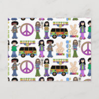 Retro 60er Hippie Liebe Peace