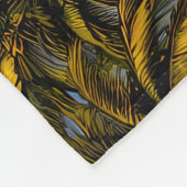 Retro 60er Hippie-Strandbus Sonnenuntergang | Surf Fleecedecke (Ecke)