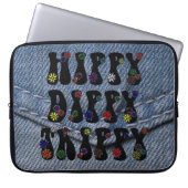 Retro 60er Hippy Dippy Trippy Laptopschutzhülle (Vorderseite)